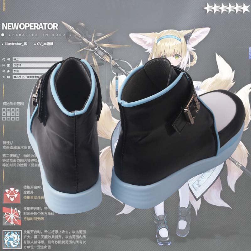 game arknights suzuran cosplay boots shoes