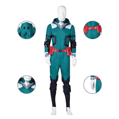 anime my hero academia midoriya izuku combat suit cosplay costume