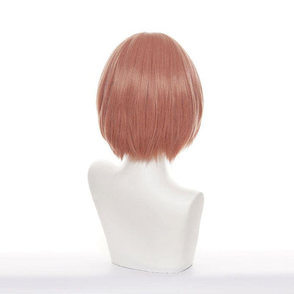 Anime Tokyo Revengers Hinata Tachibana Pink Orange Short Cosplay Wigs