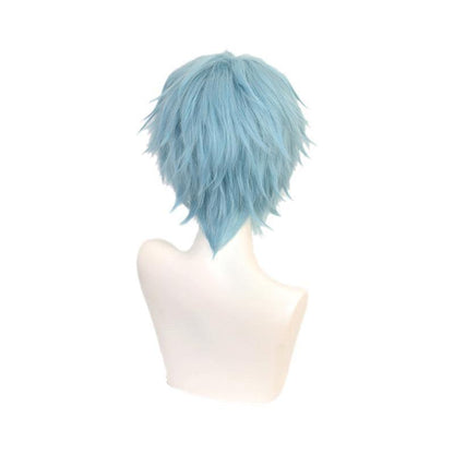 anime my hero academia shigaraki tomura short blue cosplay wigs