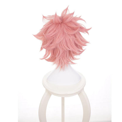 anime my hero academia mina ashido cosplay wigs short pink wig