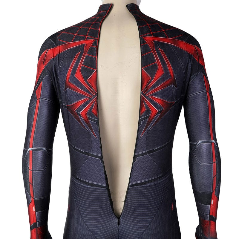 ps5 spider man miles morales advanced tech suit jumpsuit cosplay costumes