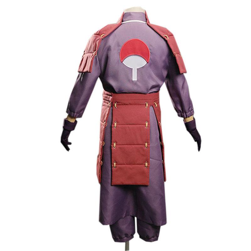 anime naruto uchiha madara ninja battle set outfit cosplay costume