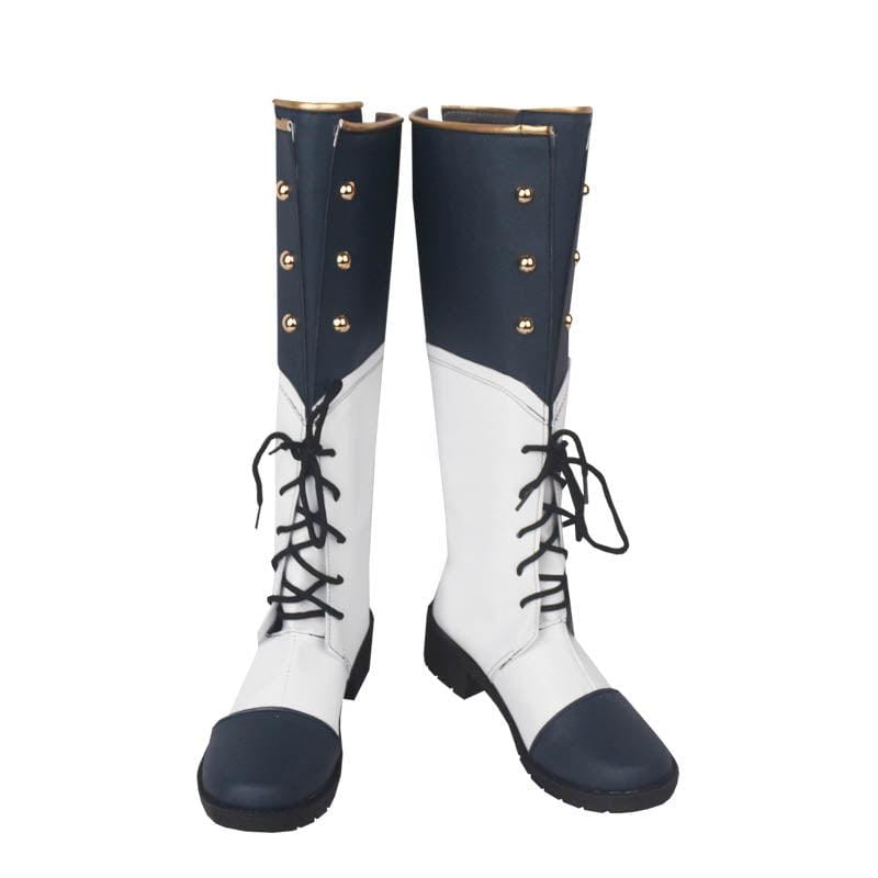 ensemble stars es saegusa ibara ranka navy blue game cosplay boots shoes