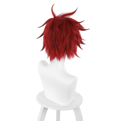 anime sk sk eight reki dark red short cosplay wig 511b