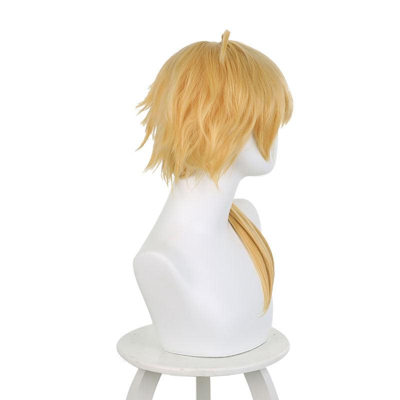 game genshin impact thoma blonde halloween cosplay wigs