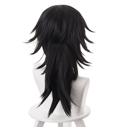 anime demon slayer tomioka giyuu dark medium cosplay wig 487e