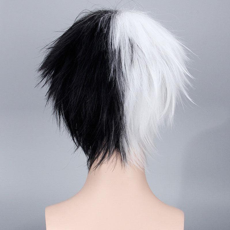 anime danganronpa trigger happy havoc monokuma black and white bear short cosplay wigs