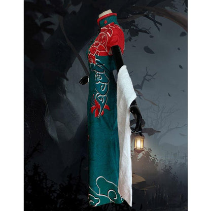 game identity v crimson michiko thirteen niang green cheongsam dress halloween cosplay costumes