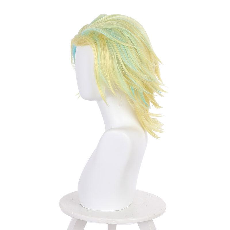 anime tokyo revengers rindo haitani yellow blue cosplay wigs