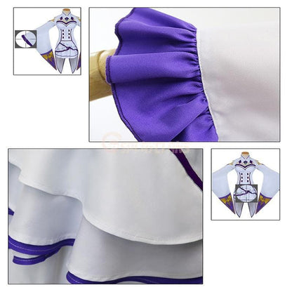 anime re zero starting life in another world emilia cosplay costume