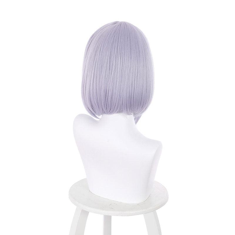 game genshin impact noelle light purple short cosplay wigs