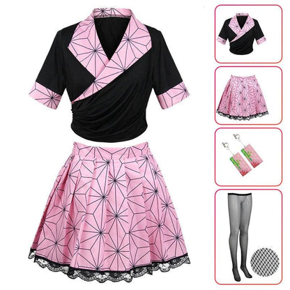 anime demon slayer kimetsu no yaiba nezuko kamado cosplay costumes