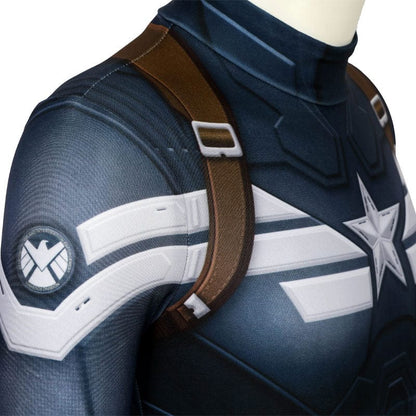 captain america the winter soldier steve rogers kids jumpsuit cosplay costumes