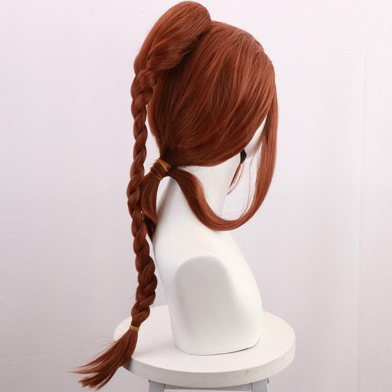 anime avatar the last airbender katara brown 80cm cosplay wig