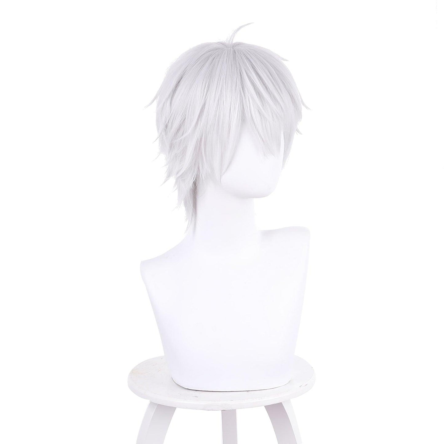 anime cosplay wigs for kuzuha silvery white cosplay wig of nijisanji 536e