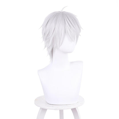 anime cosplay wigs for kuzuha silvery white cosplay wig of nijisanji 536e