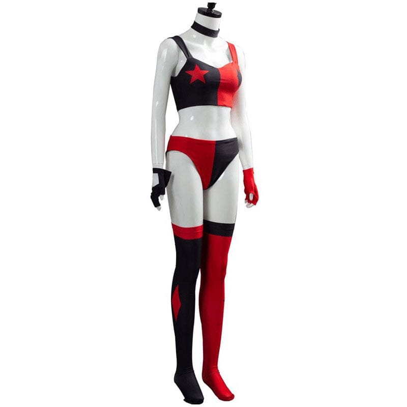 movie the suicide squad 2 birds of prey harley quinn ribbon outfits cosplay costumes