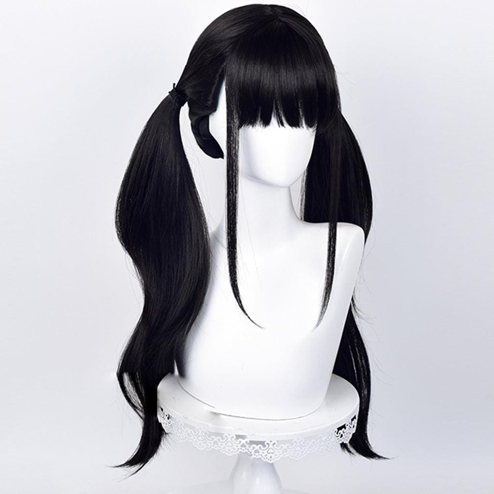 anime lycoris recoil inoue takina black long cosplay wig 542b