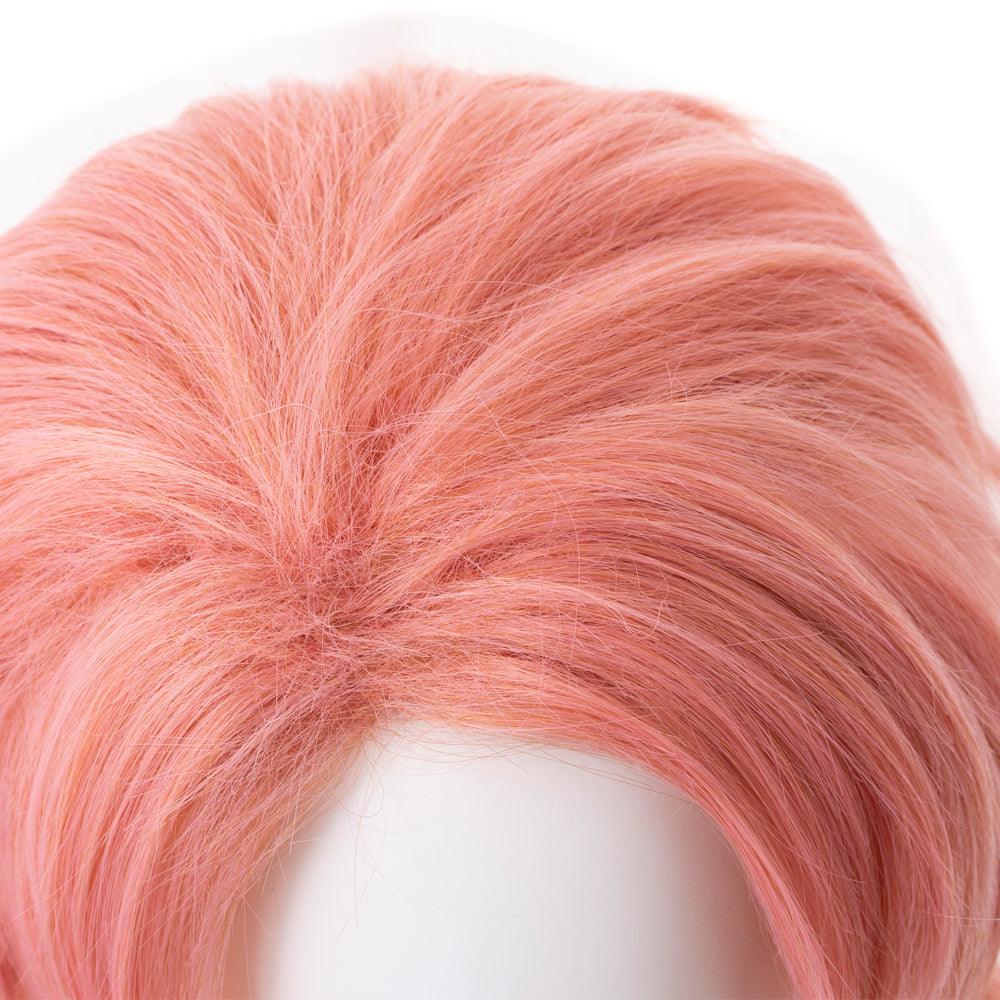 anime demon slayer sabito pink short cosplay wig 487m