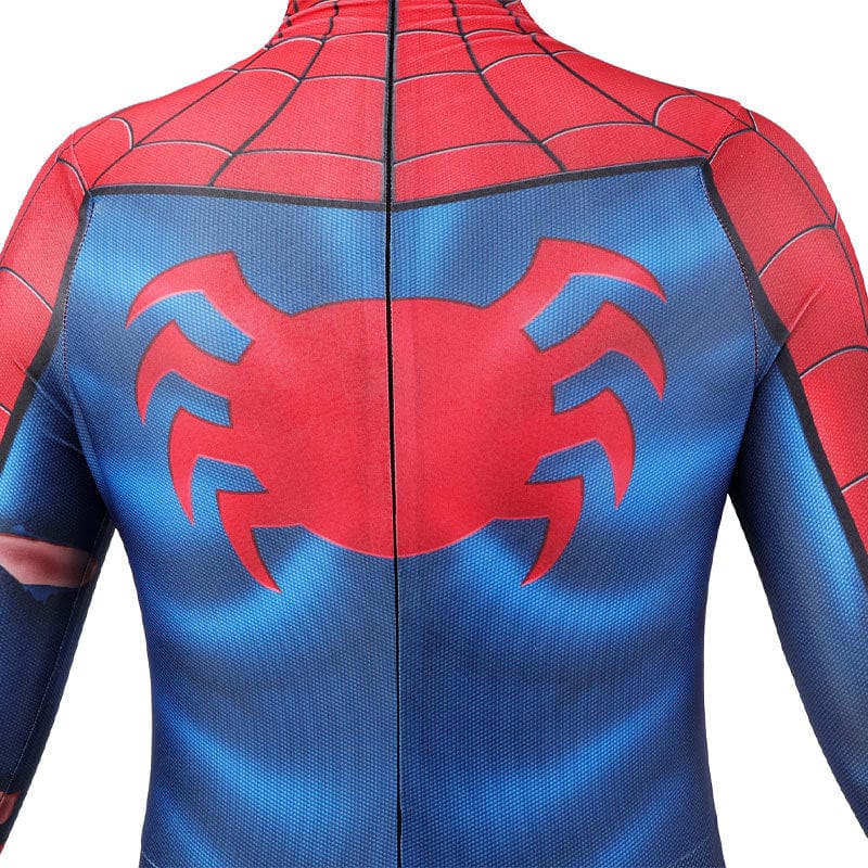 spider man ps5 classic suit damaged children jumpsuit cosplay costumes