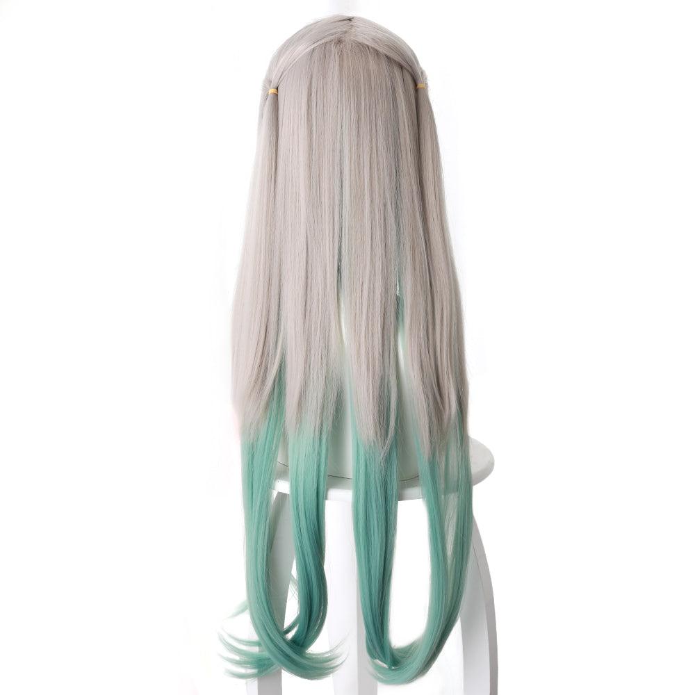 anime toilet bound hanako kun yashiro nene gray and green cosplay wig 497a