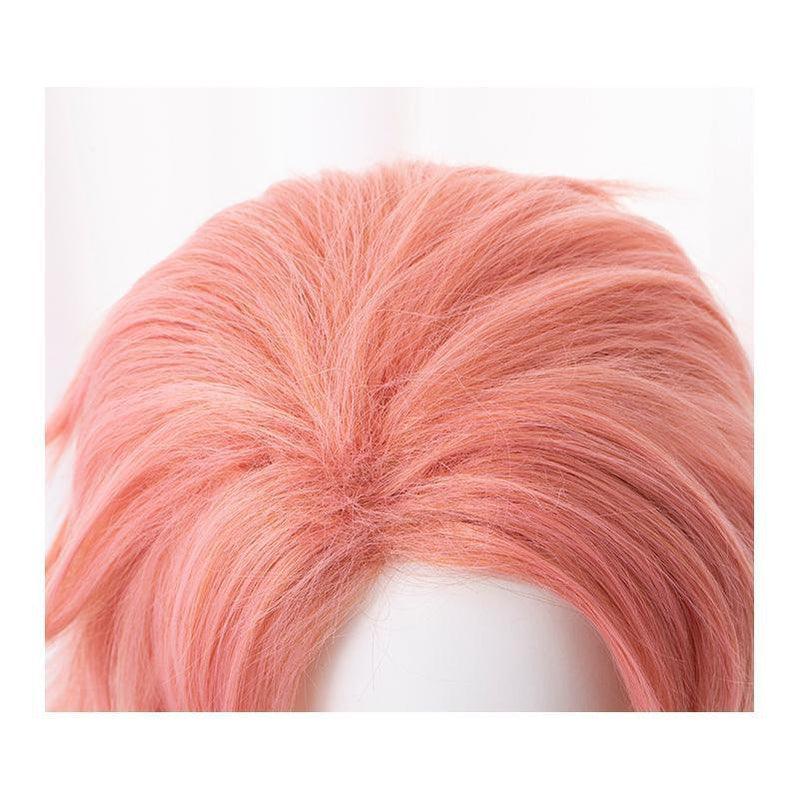 anime demon slayer kimetsu no yaiba sabito orange pink cosplay wigs