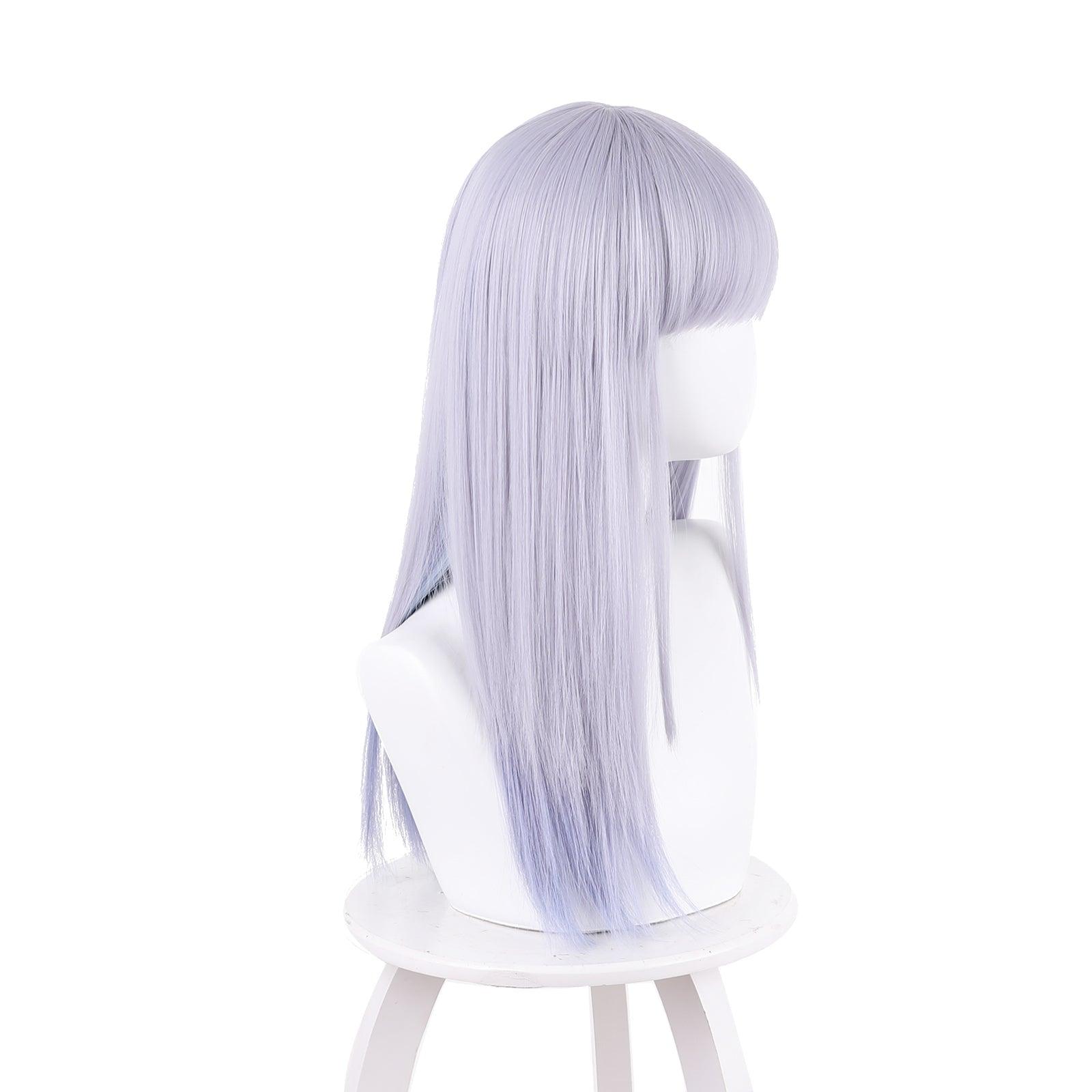 anime aharen san wa hakarenai aharen reina cosplay wig grey purple with inner blue 512c