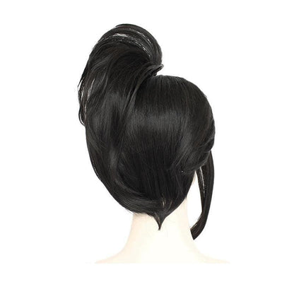 anime my hero academia momo yaoyorozu long black cosplay wigs