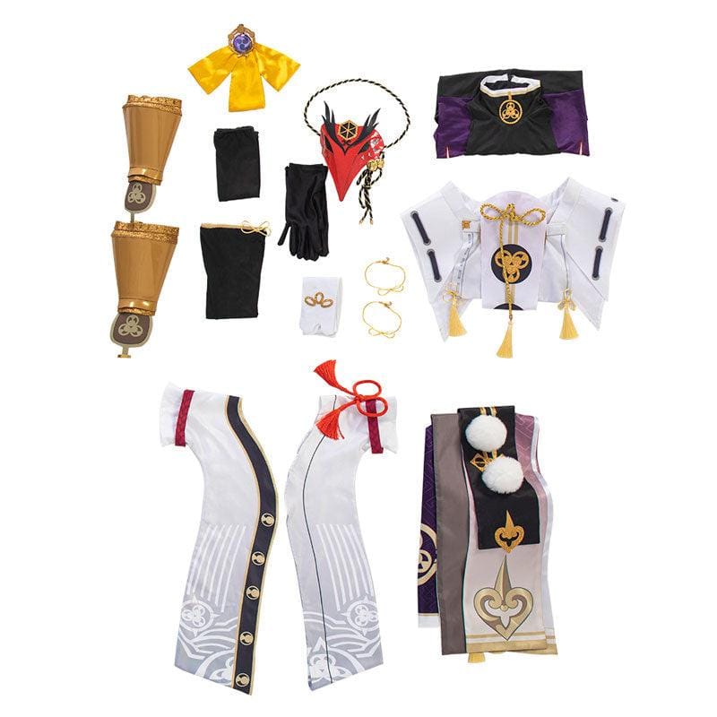 Game Genshin Impact Kujo Sara Fullset Cosplay Costumes