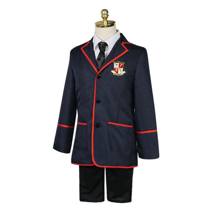 tv the umbrella academy male jk school uniform cosplay costumes