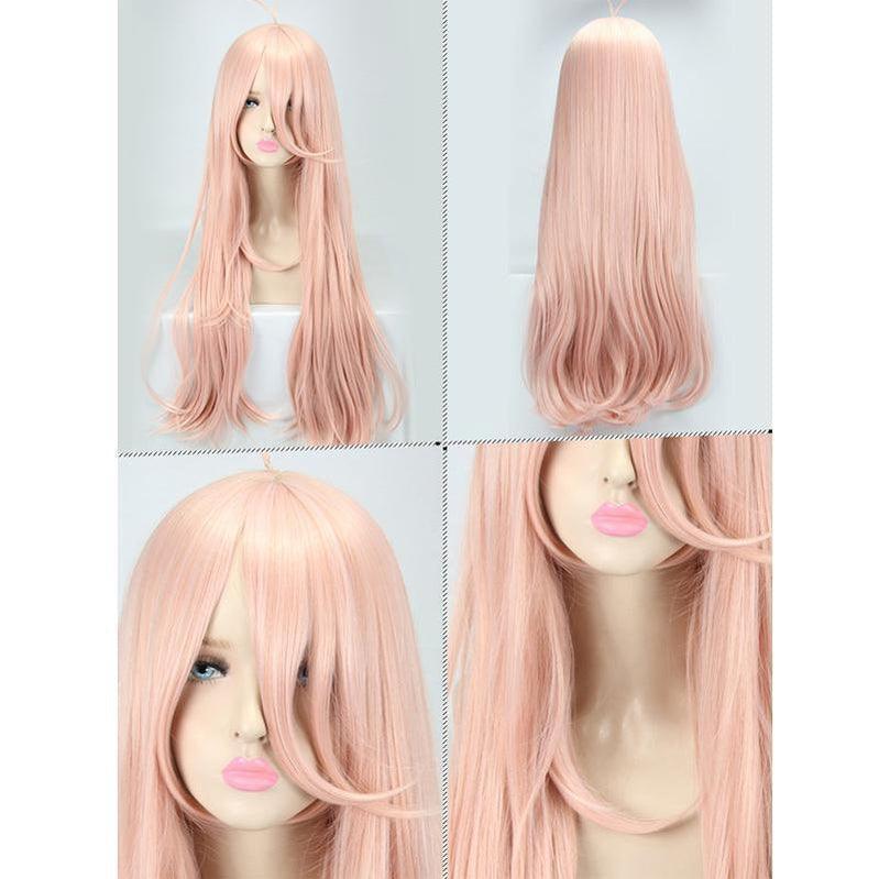 anime danganronpa v3 killing harmony iruma miu 80cm long straight pink cosplay wigs