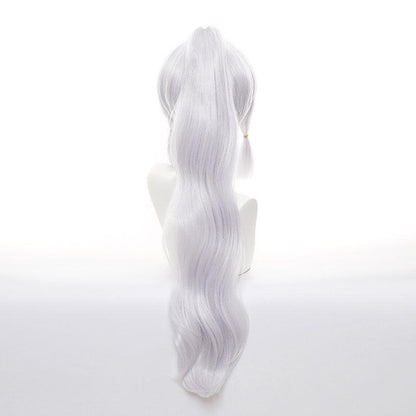 game genshin impact kamisato ayaka silver purple cosplay wigs