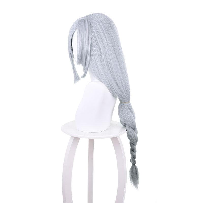 game genshin impact shenhe long grey twist braid cosplay wigs