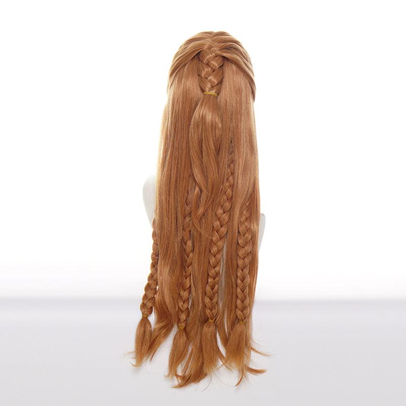 game genshin impact aloy brown halloween cosplay wigs