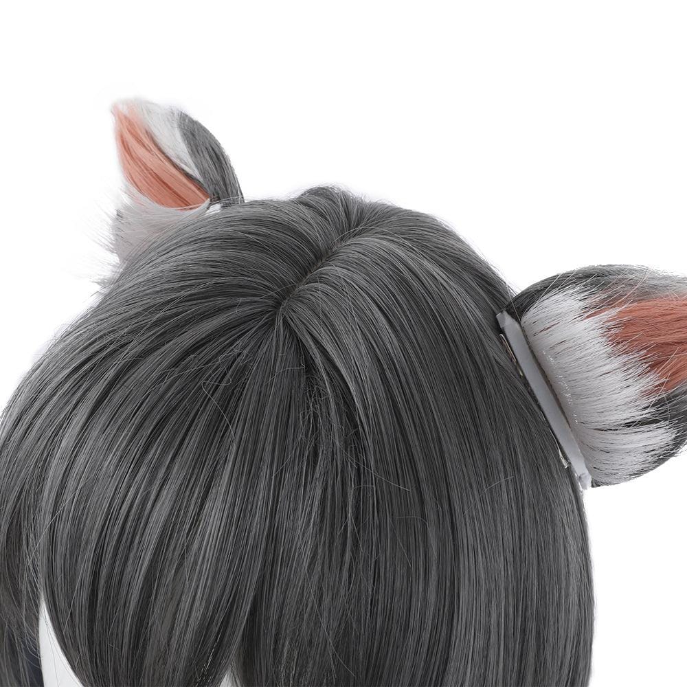 anime princess connect re dive karyl dark grey long cosplay wig 499c
