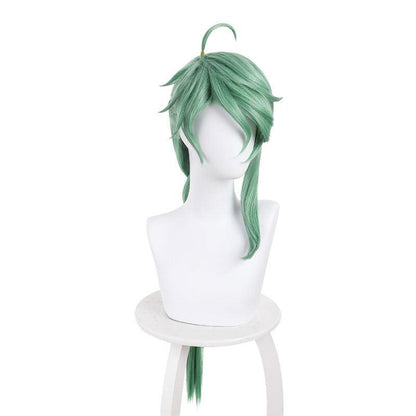 game genshin impact baizhu long green cosplay wigs