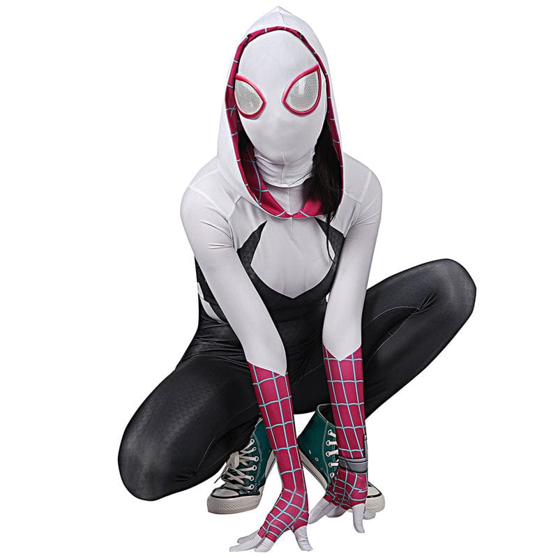 spider woman gwen stacy jumpsuit cosplay costumes