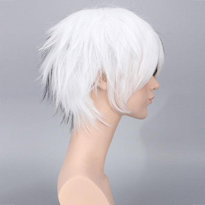 anime danganronpa trigger happy havoc monokuma black and white bear short cosplay wigs