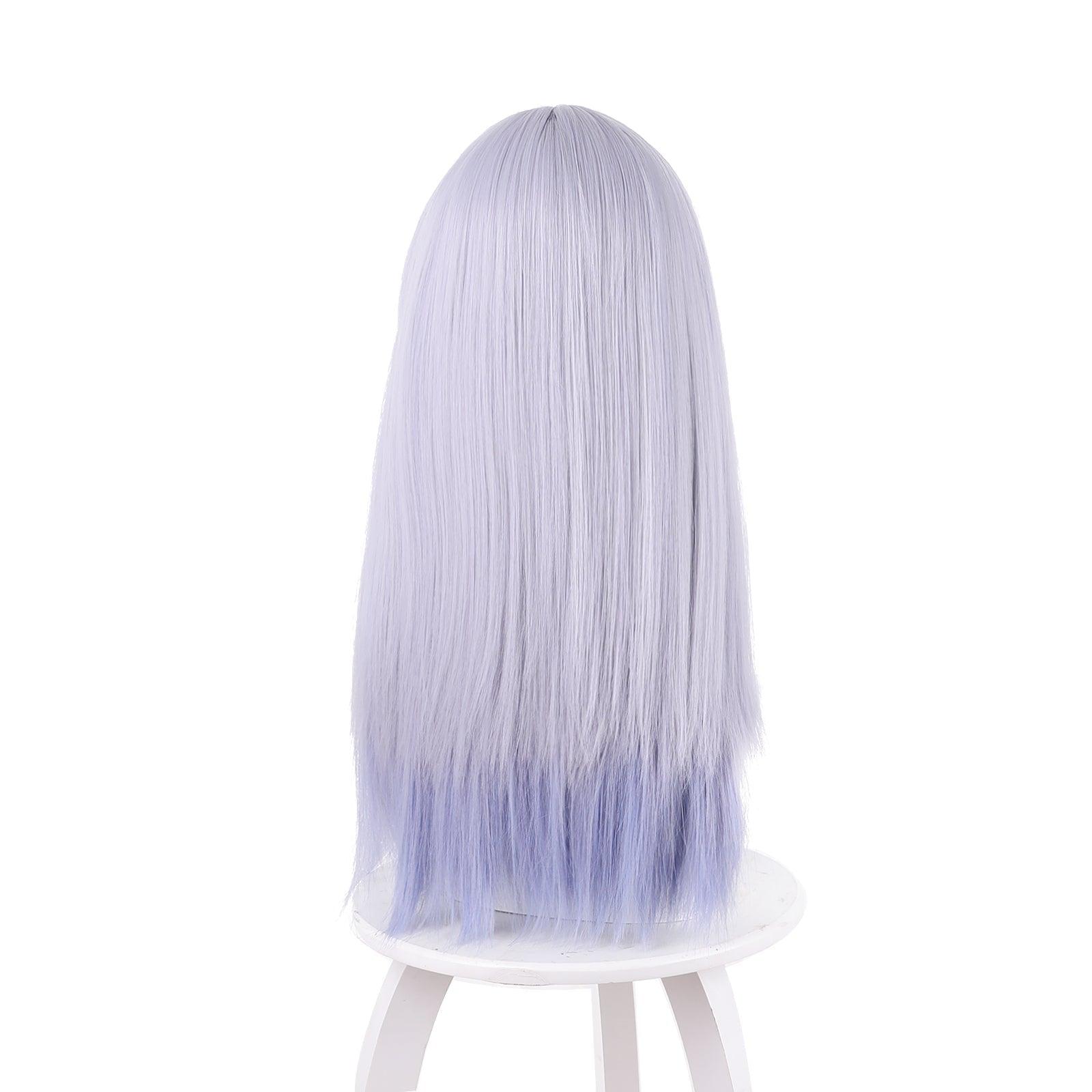 anime aharen san wa hakarenai aharen reina cosplay wig grey purple with inner blue 512c