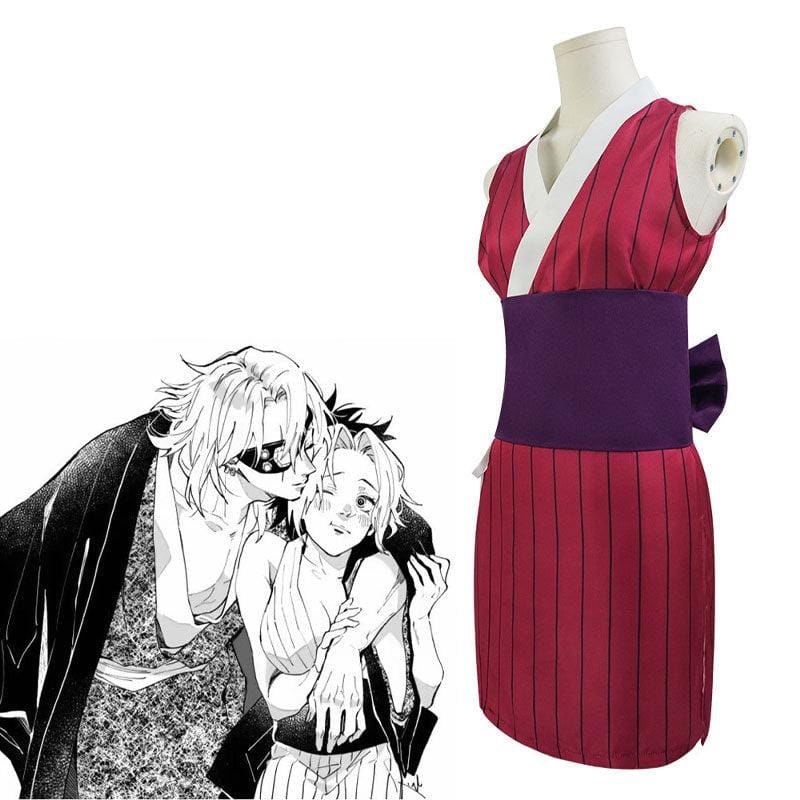 anime demon slayer kimetsu no yaiba makio suma hinatsuru cosplay costumes
