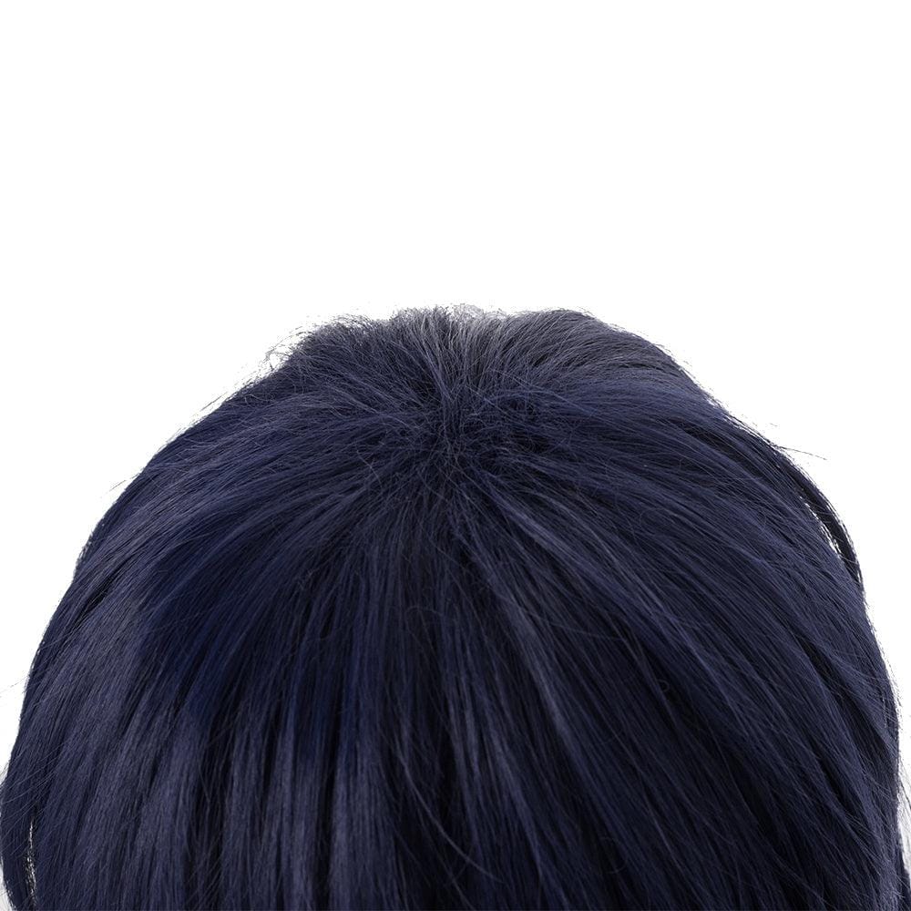 demon slayer hashibira inosuke dark blue gradient royal blue medium cosplay wig 487d