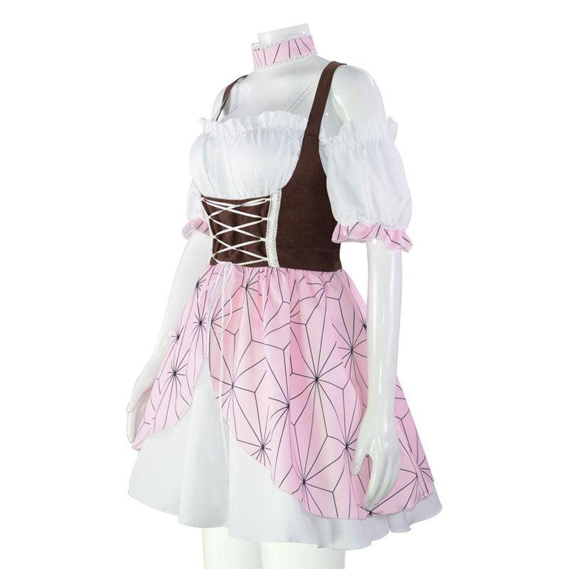 anime demon slayer kimetsu no yaiba nezuko kamado lolita cosplay costumes