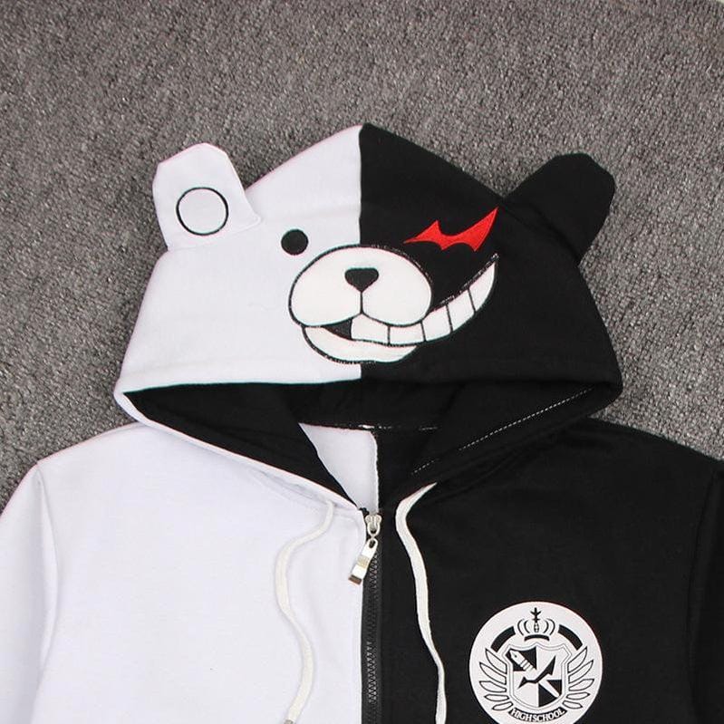 danganronpa trigger happy havoc monokuma black and white bear cosplay costumes