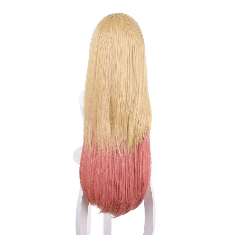 anime my dress up darling kitagawa marin yellow gradient pink cosplay wigs