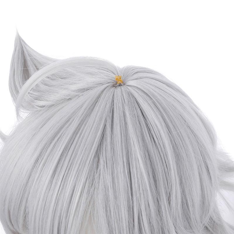 game genshin impact razor silver gray cosplay wigs