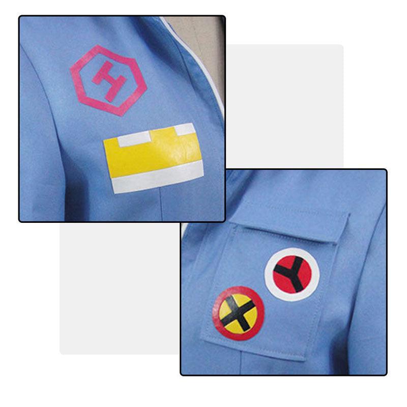 anime danganronpa 2 goodbye despair kazuichi souda blue uniform cosplay costumes