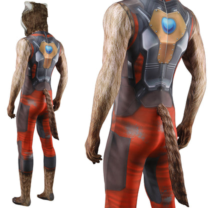 Guardians of the Galaxy Vol.3 Rocket Raccoon Jumpduit Cosplay Costume