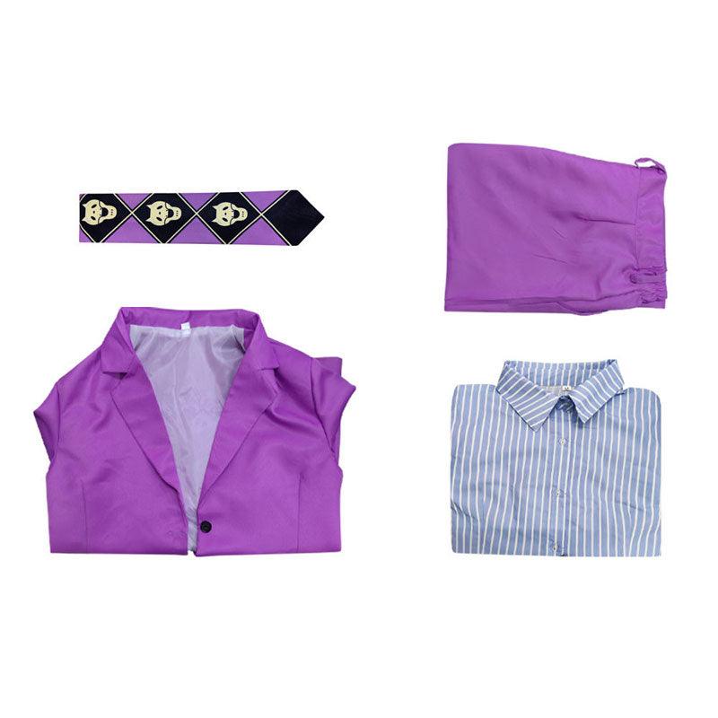 anime jojos bizarre adventure yoshikage kira suit cosplay costumes