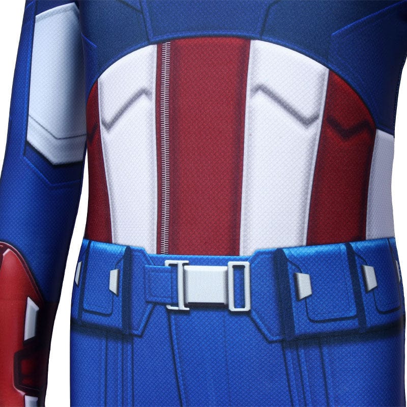 captain america the first avenger captain america kids jumpsuit cosplay costumes